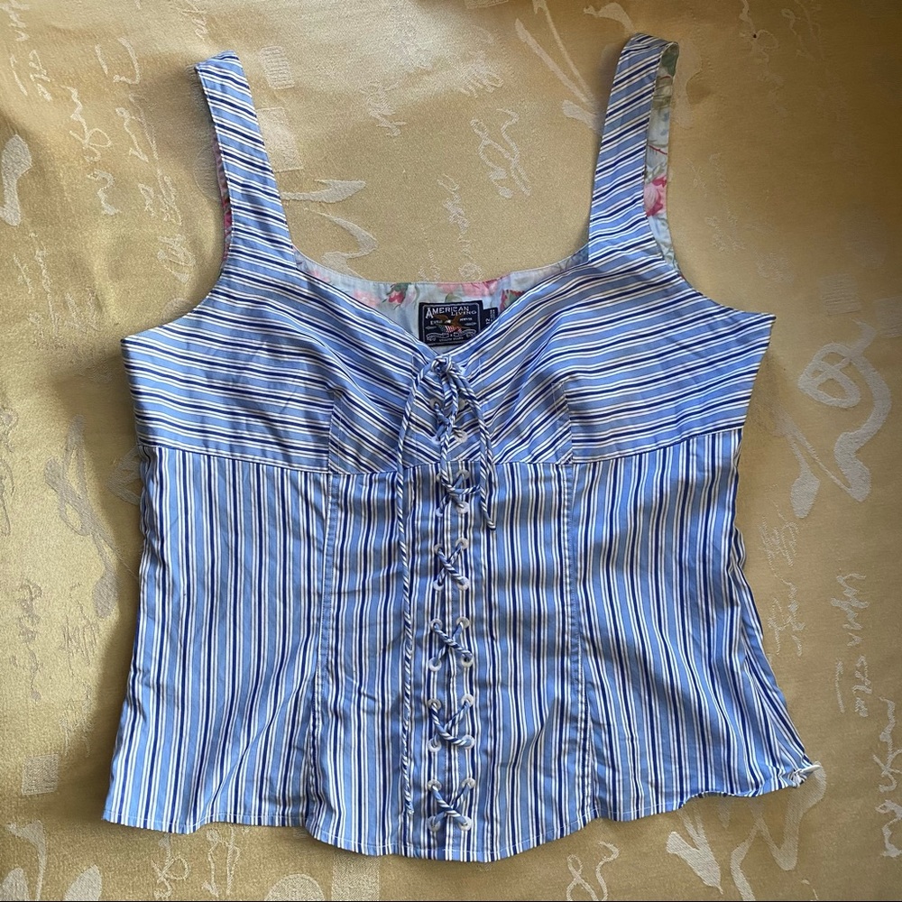 Corset Tie Up y2k Top!